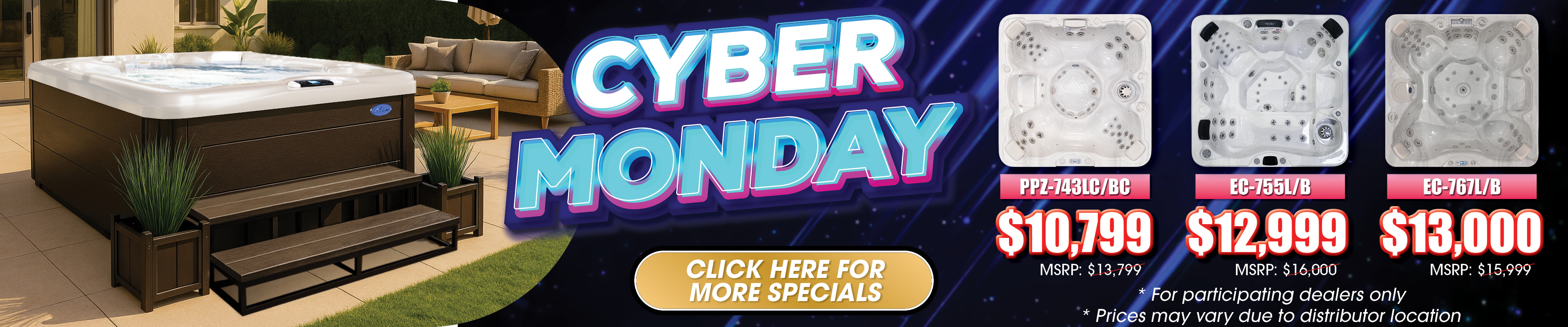 Calspas hot tub being used in a family setting - Lancaster