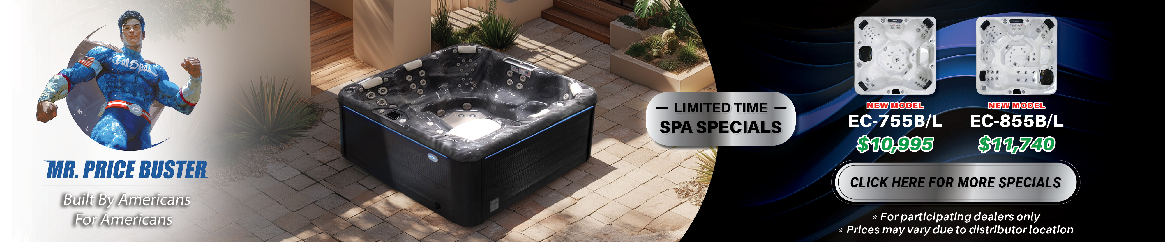 Calspas hot tub being used in a family setting - Lancaster